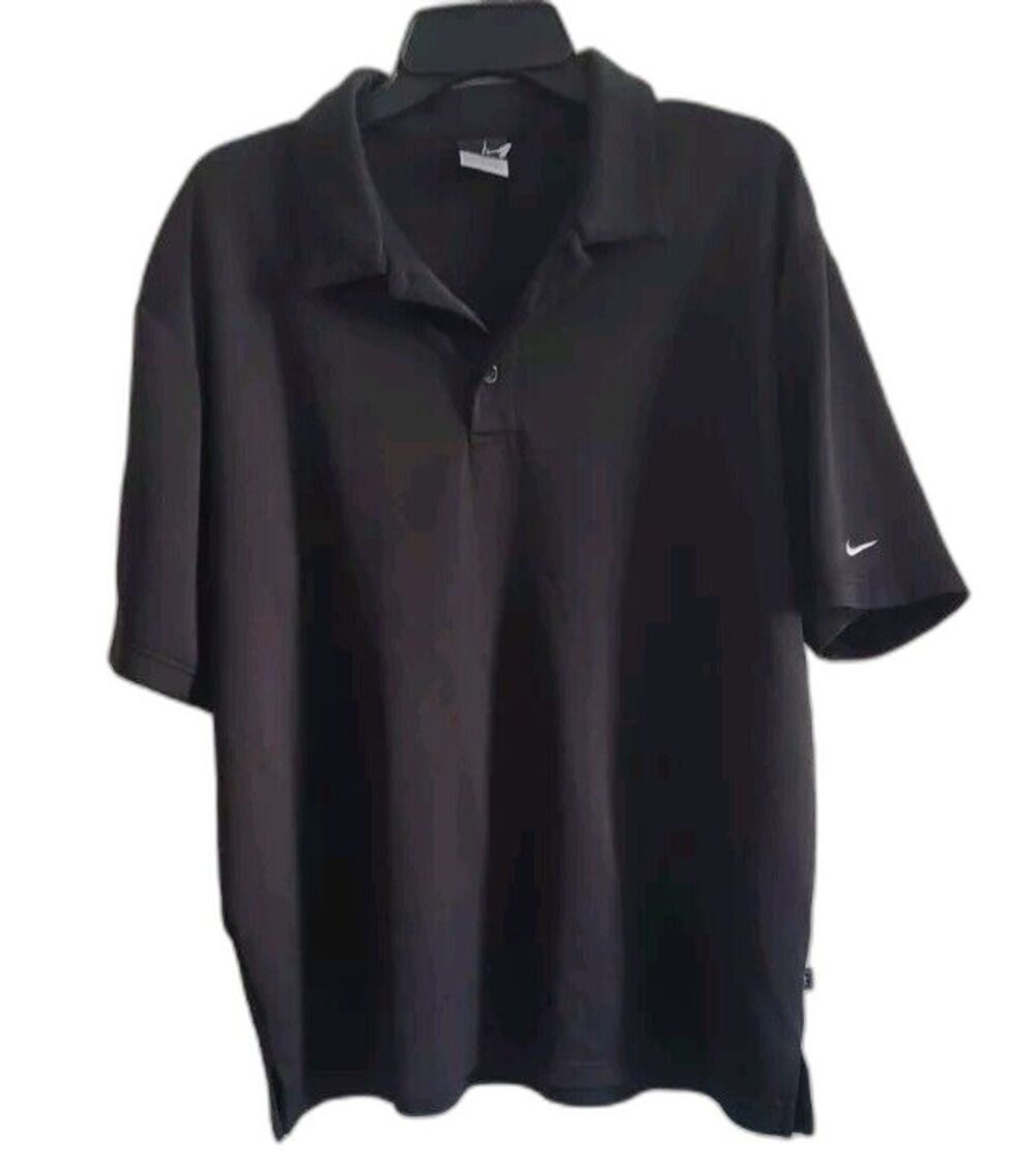 Nike Sphere DRY  Mens Polo Short Sleeves Shirt Black Size XL
